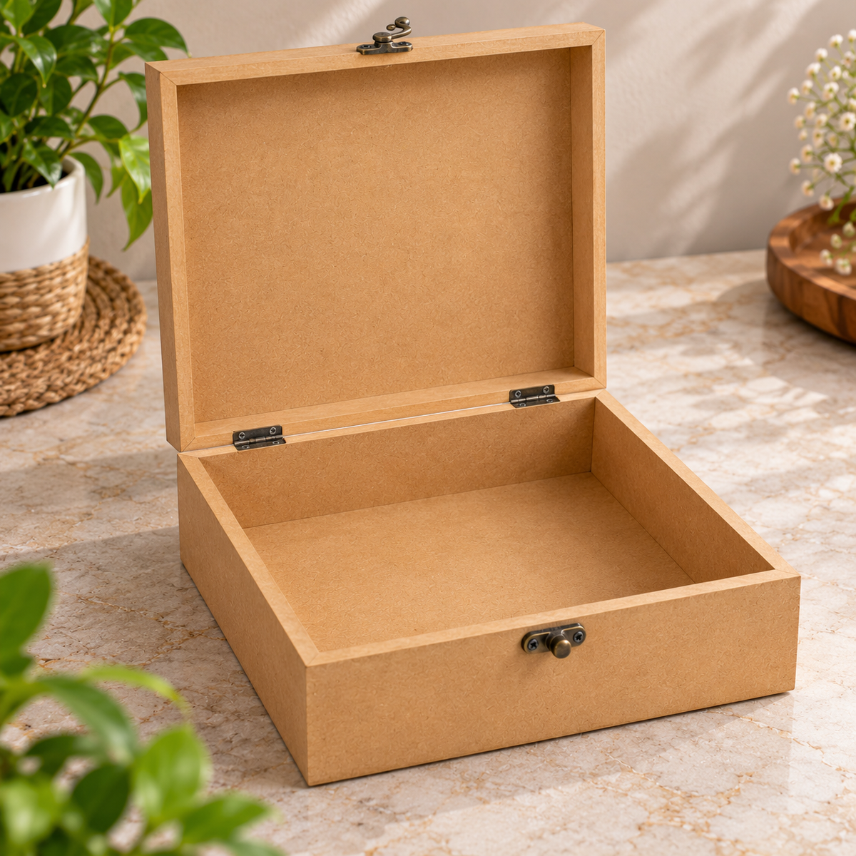 MDF Wooden box 10 x 10 inch (2.5 inch)