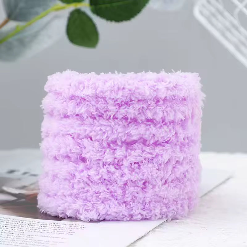 15mm Jumbo Coral Fleece Pipe Cleaners (1 meter - Purple)
