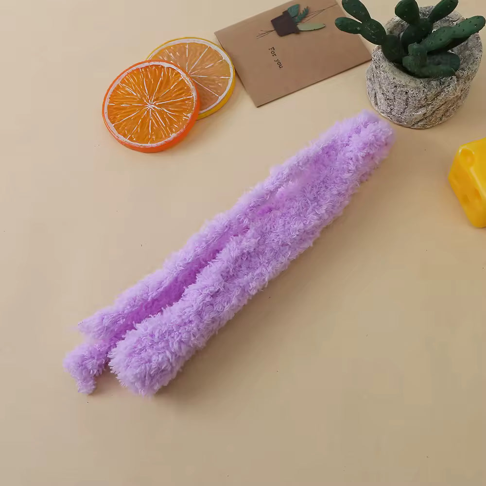 15mm Jumbo Coral Fleece Pipe Cleaners (1 meter - Purple)