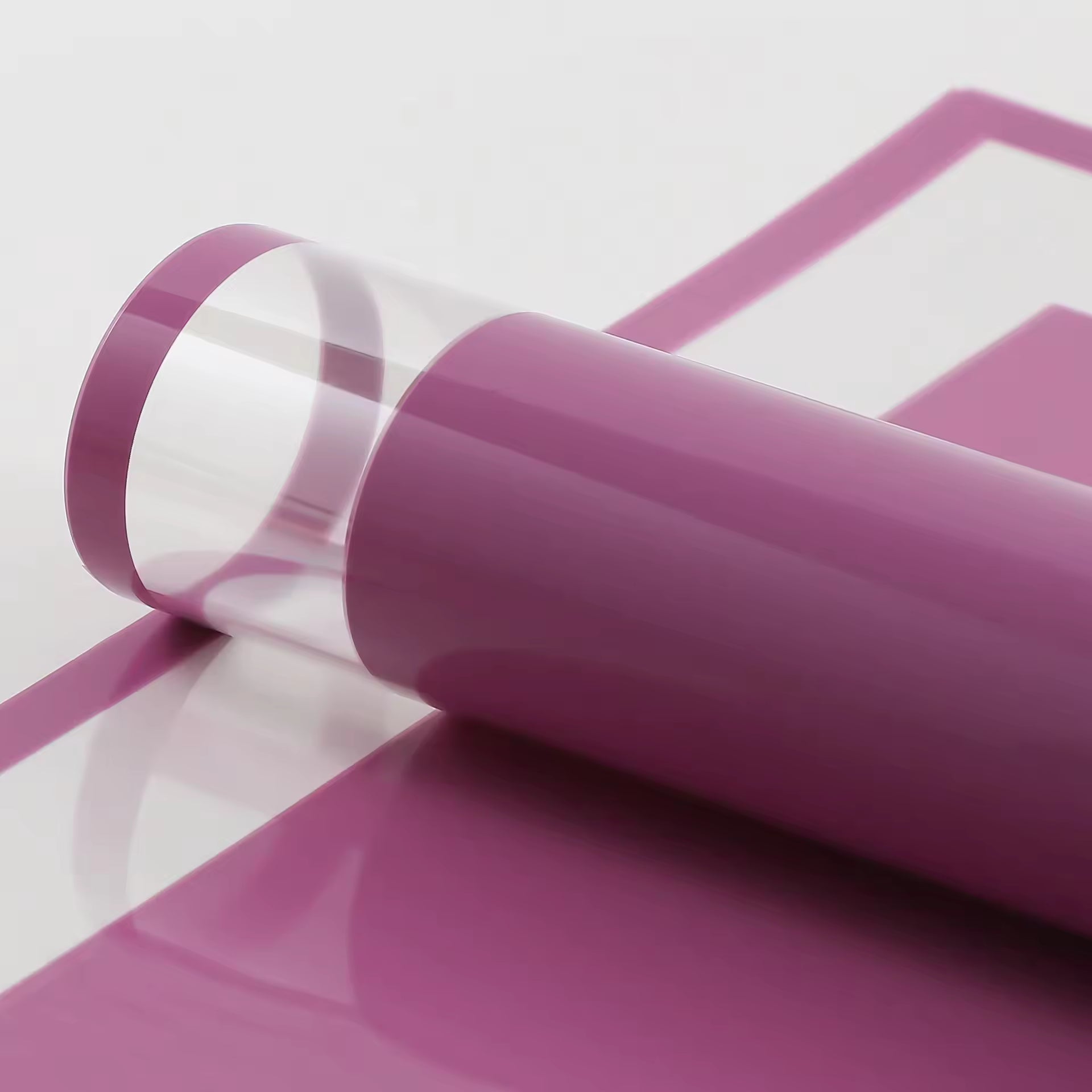 Wrapping Sheets Transparent Box Border (Purple- 20 Sheets)