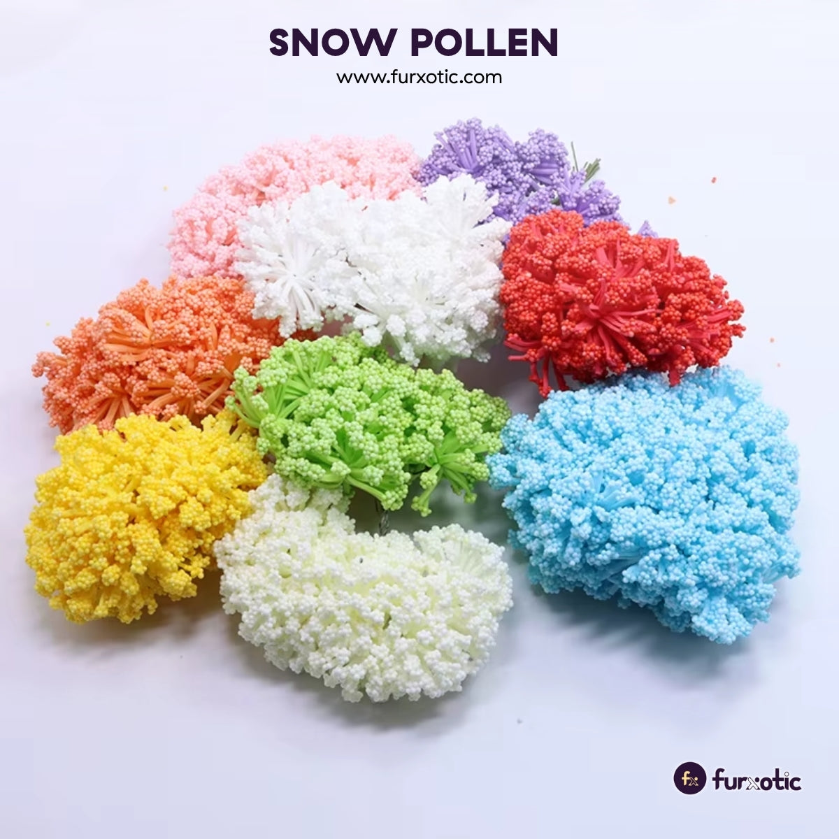 Snow Pollen (Pink - 1 Bunch / 12 pcs)