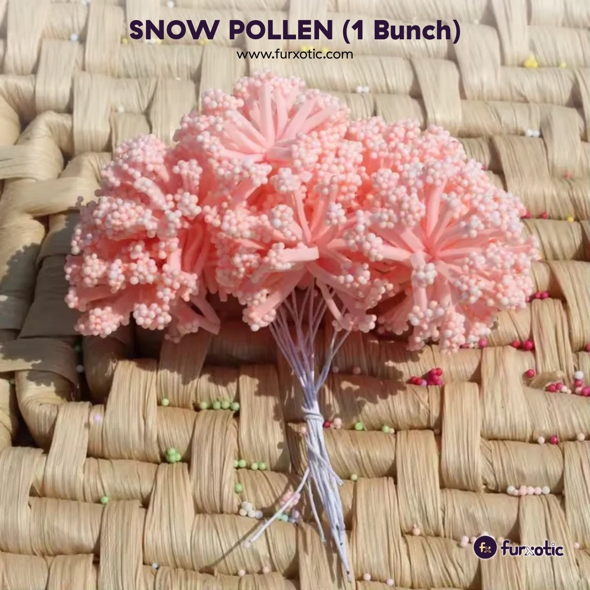 Snow Pollen (Pink - 1 Bunch / 12 pcs)