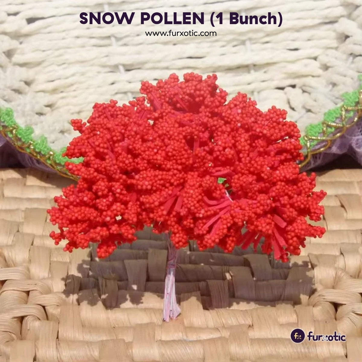 Snow Pollen (Pink - 1 Bunch / 12 pcs)