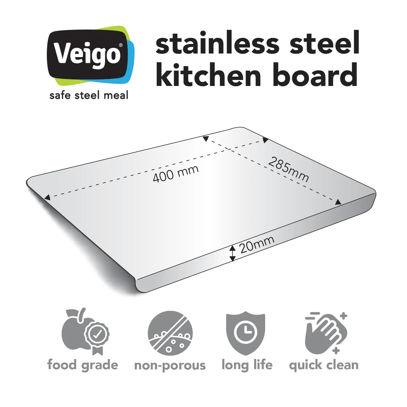Stainless Steel Kitchen Board / Chopping Board