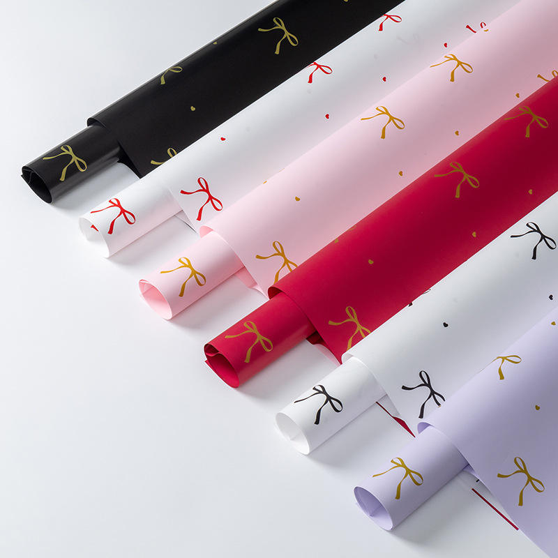 Wrapping Sheets Bow Style (Purple - 20 Sheets)