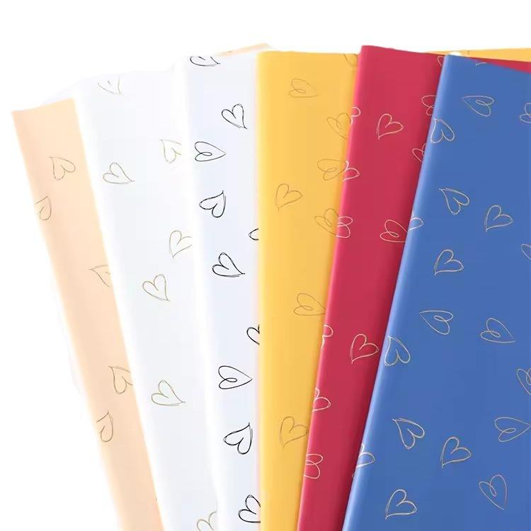 Wrapping Sheets Heart Print (Green - 20 Sheets)