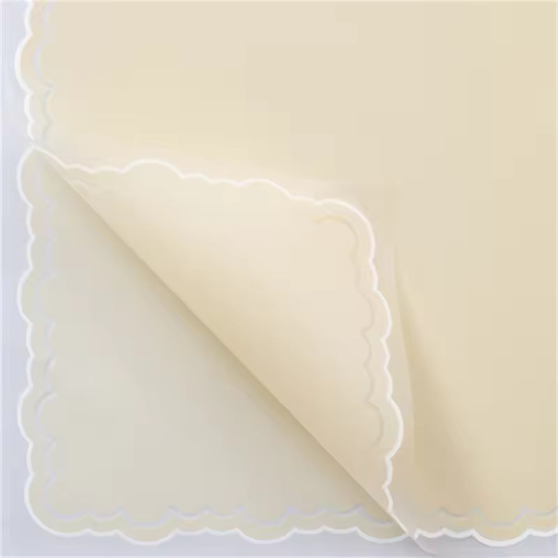 Wrapping Sheets Cloud Border (beige- 20 Sheets)