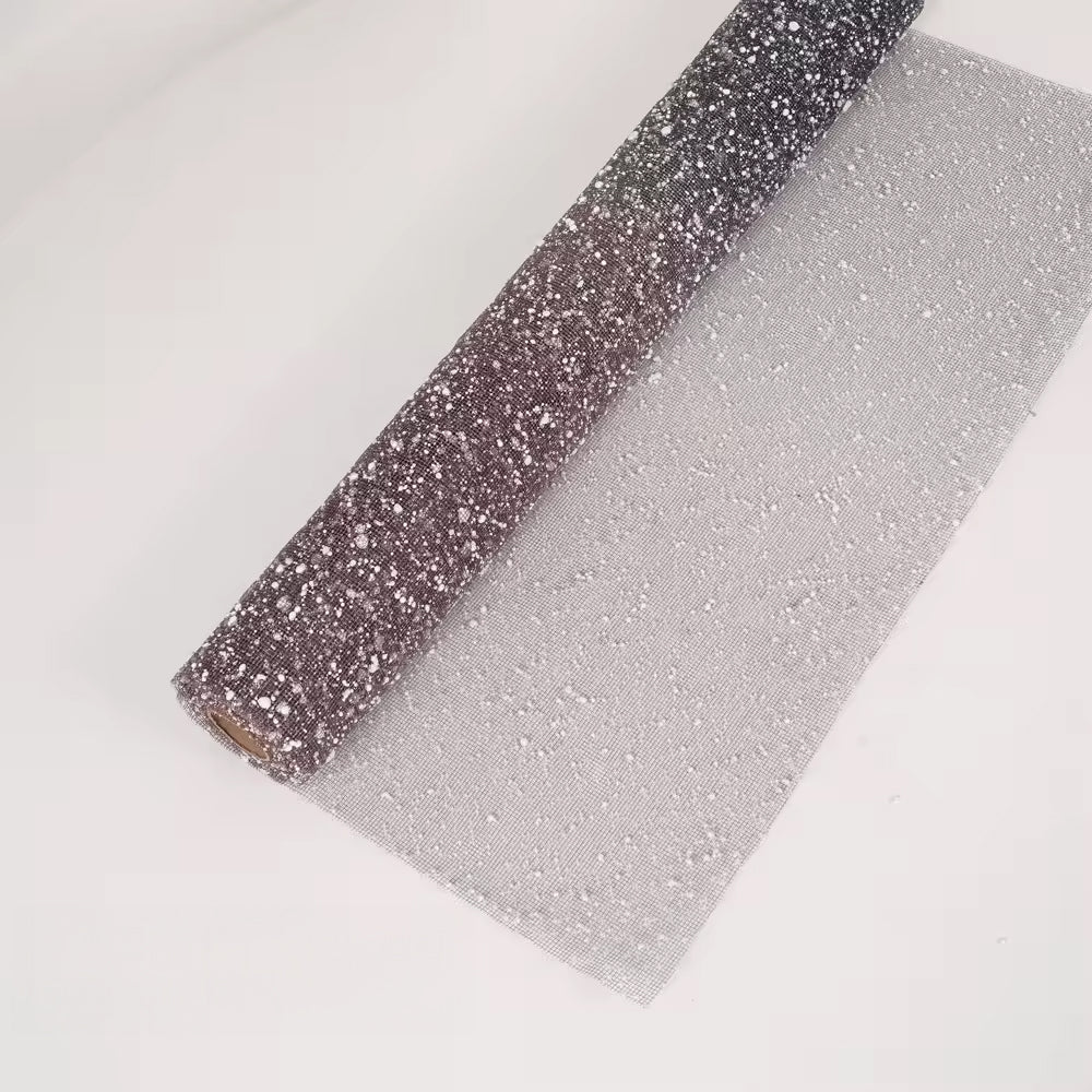 Snow Mesh Roll (Black + Burgundy  - 40 cm x 15 ft)