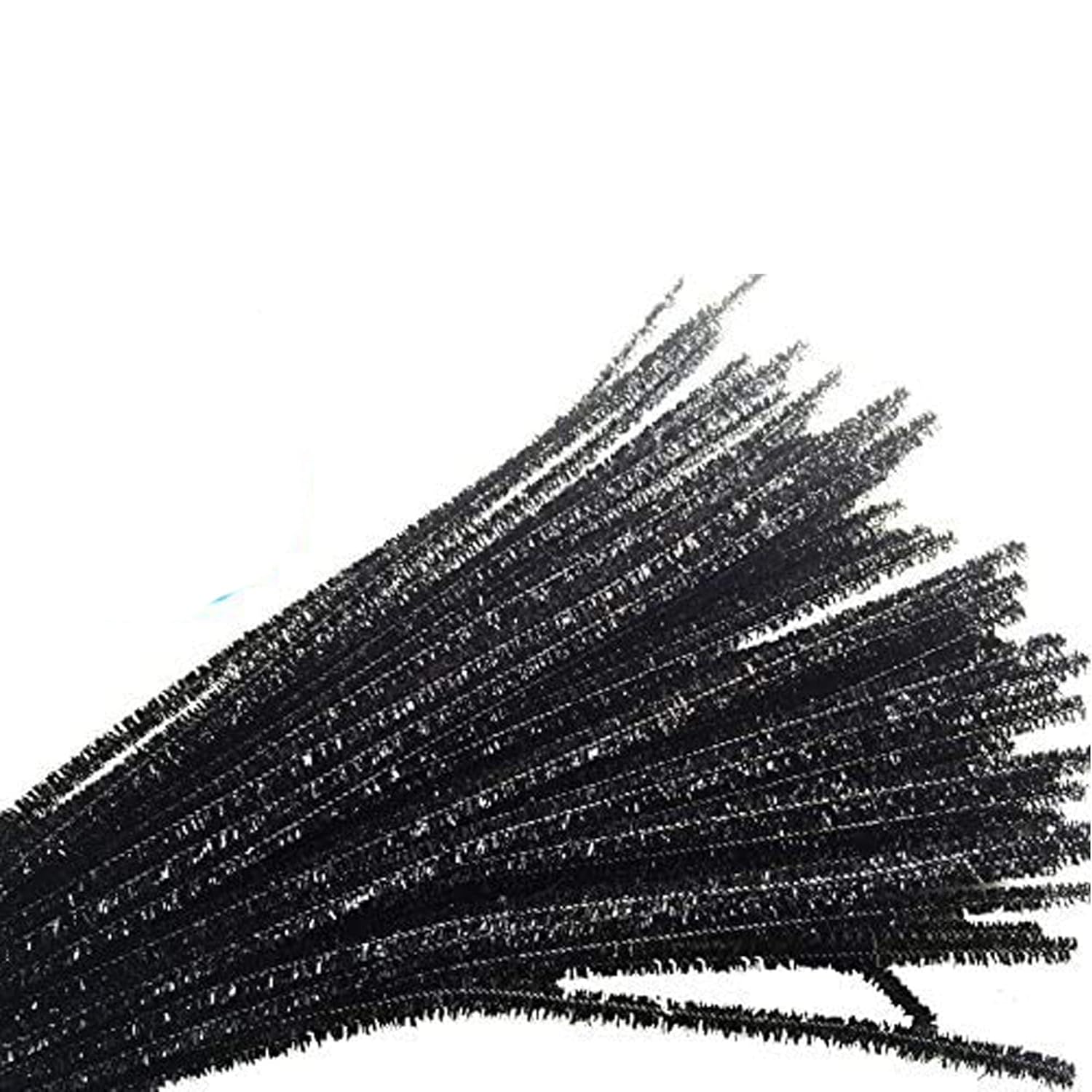 Pipe Cleaner Glitter 100pcs (Black)