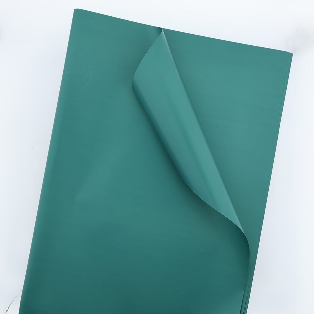 Korean Flower Wrapping Bouquet Paper - Emerald Green - 22 - Furxotic
