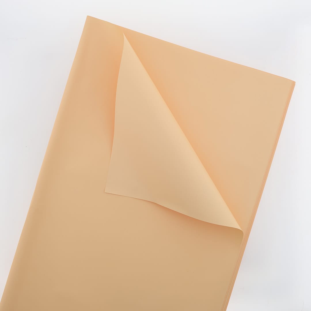 Korean Flower Wrapping Bouquet Paper - Pastel Orange - 33 - Furxotic
