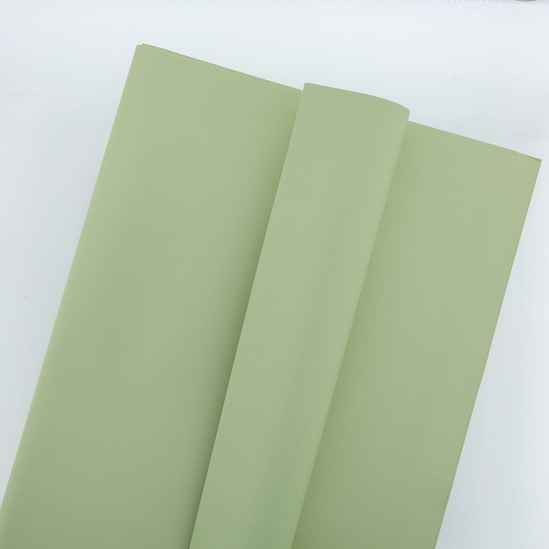 Korean Flower Wrapping Bouquet Paper - Winter Willow Green - 38 - Furxotic