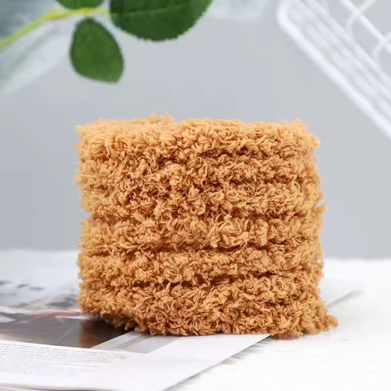 15mm Jumbo Coral Fleece Pipe Cleaners (1 meter - Dark Brown)