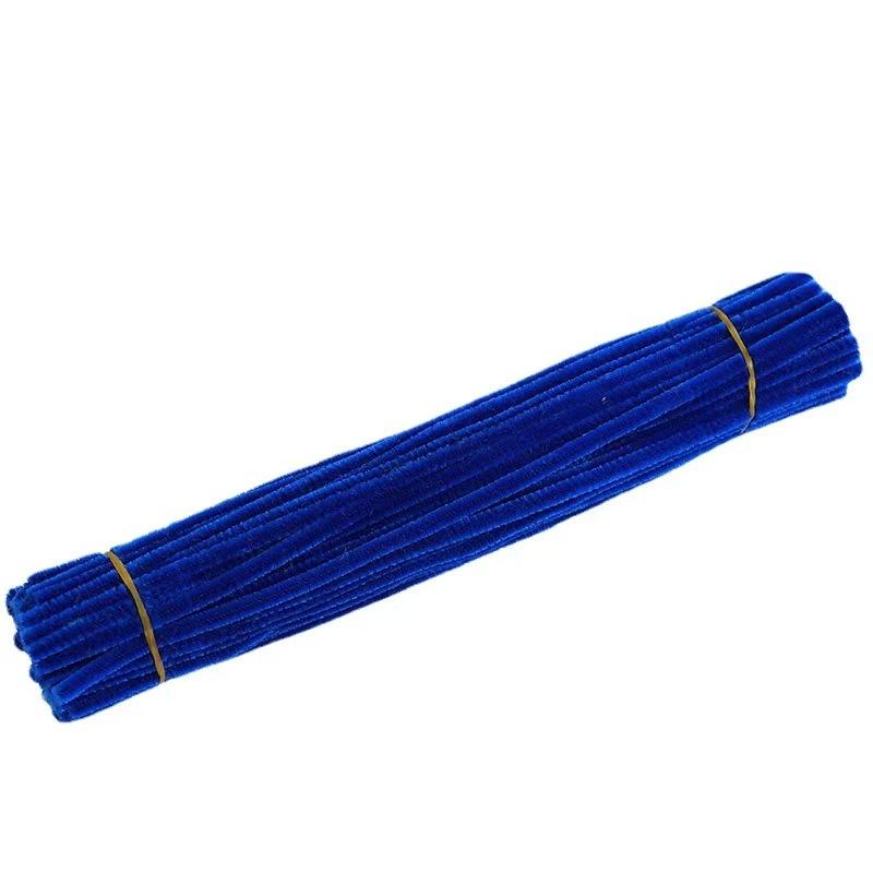 8mm Pipe Cleaner Plain 100pcs (Dark Blue)