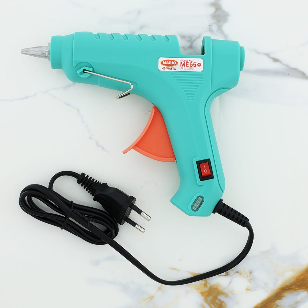 Mario 40w Hot Melt Glue Gun (Me 65 Plus) – Heavy-duty For Crafts, Diy & Repairs - 1 - Furxotic