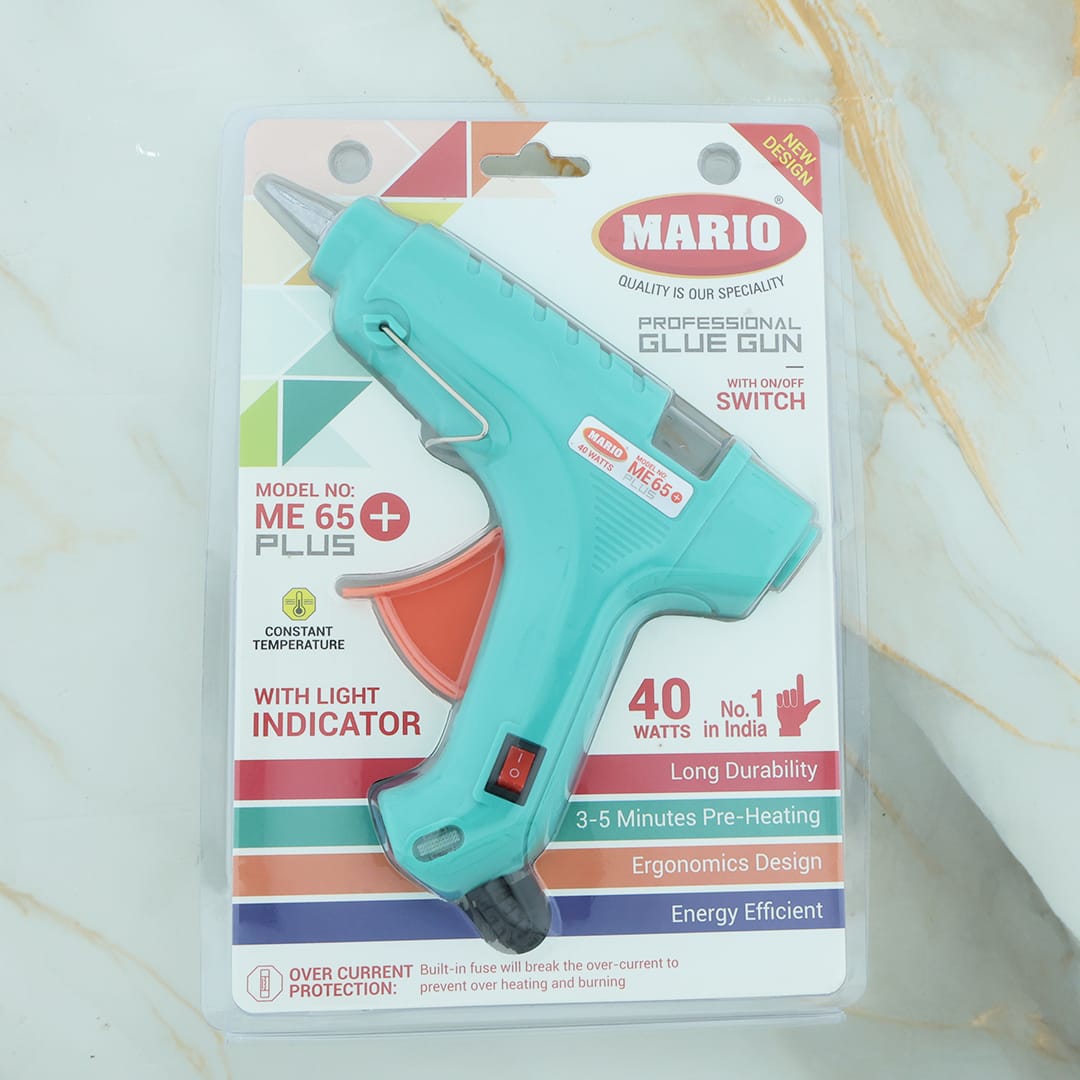 Mario 40w Hot Melt Glue Gun (Me 65 Plus) – Heavy-duty For Crafts, Diy & Repairs - 2 - Furxotic