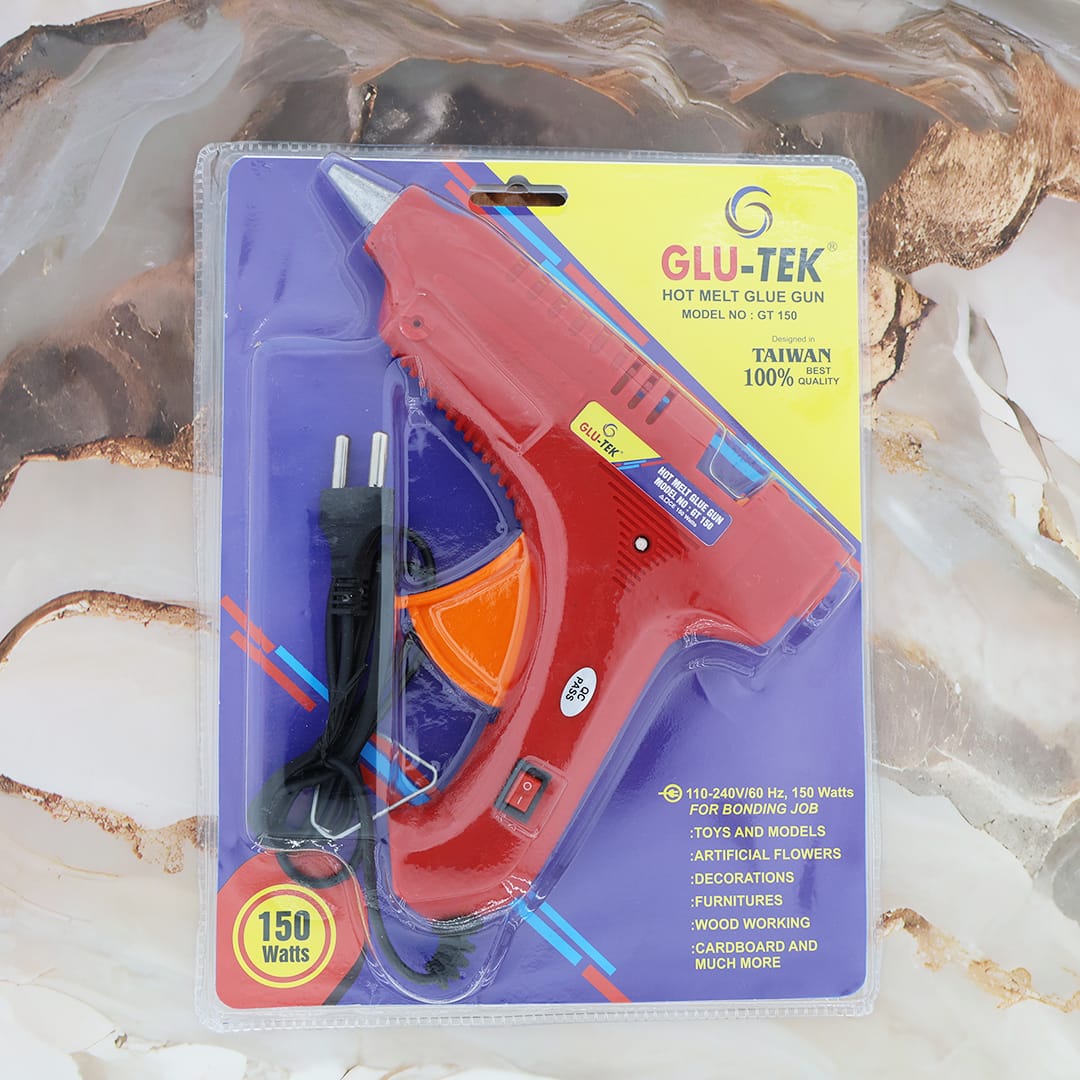 Glu-tek 150w Hot Melt Glue Gun – Heavy-duty For Crafts, Diy & Repairs - 2 - Furxotic