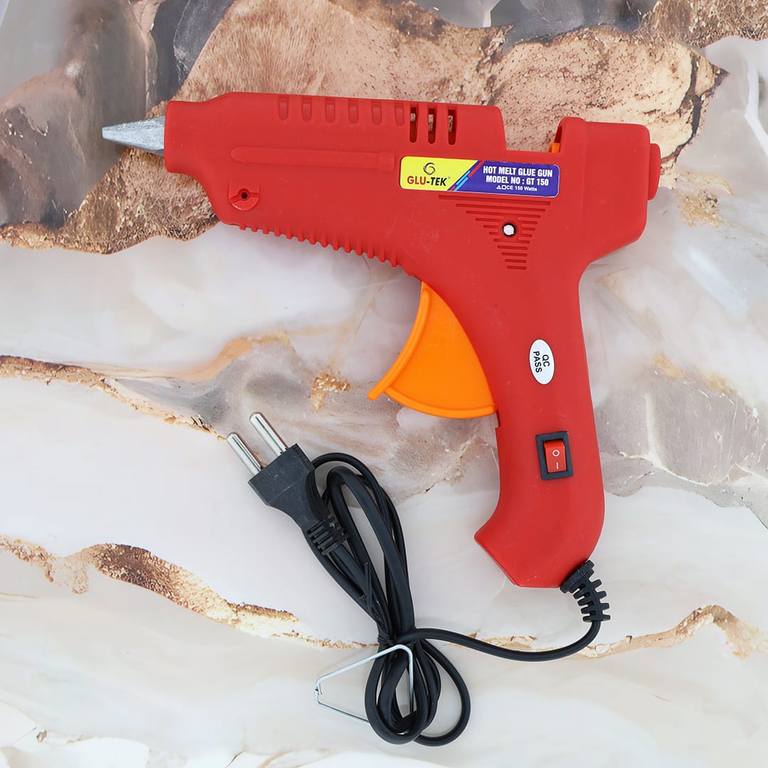 Glu-tek 150w Hot Melt Glue Gun – Heavy-duty For Crafts, Diy & Repairs - 1 - Furxotic