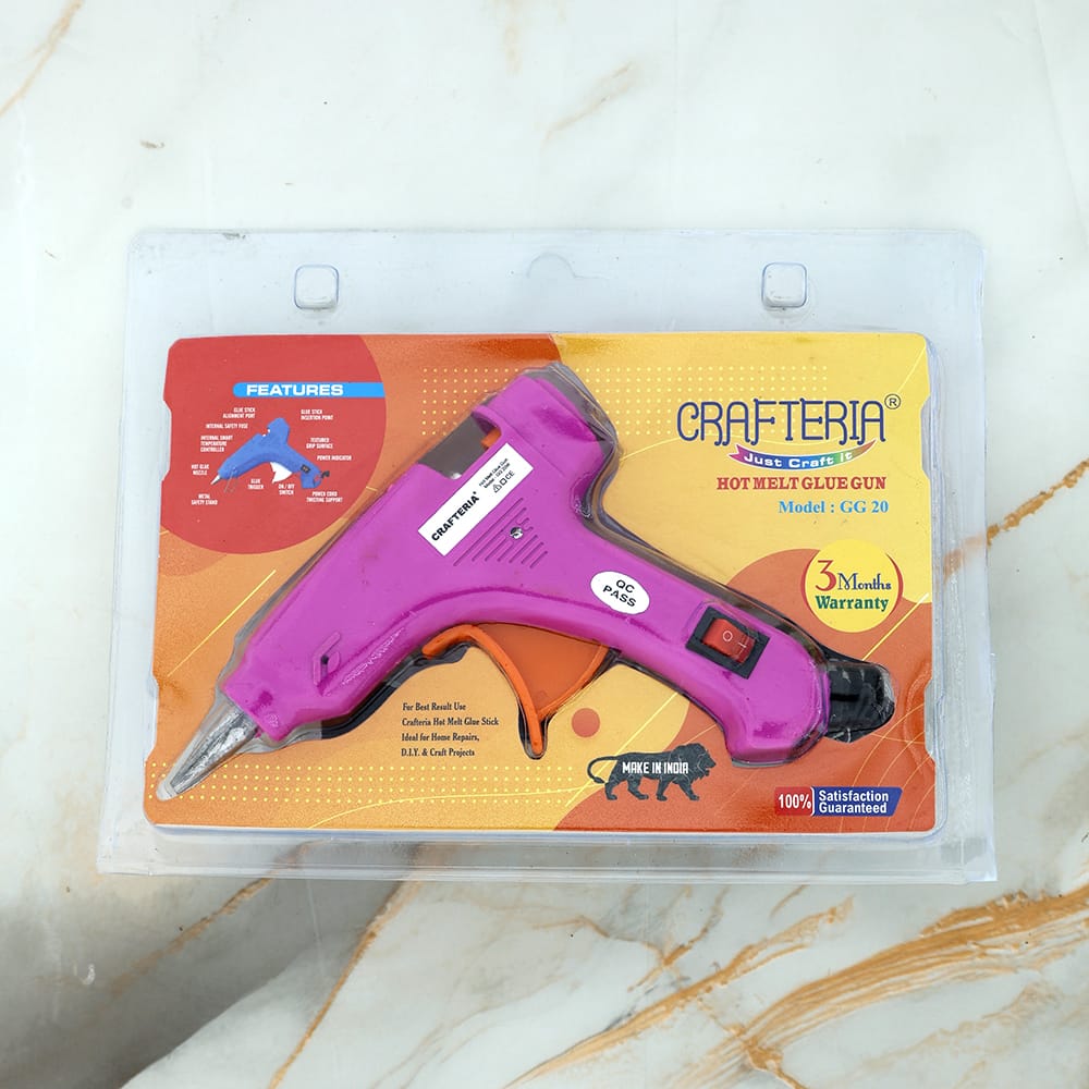 Crafteria 20w Mini Hot Melt Glue Gun With Metal Copper Nozzle - 1 - Furxotic
