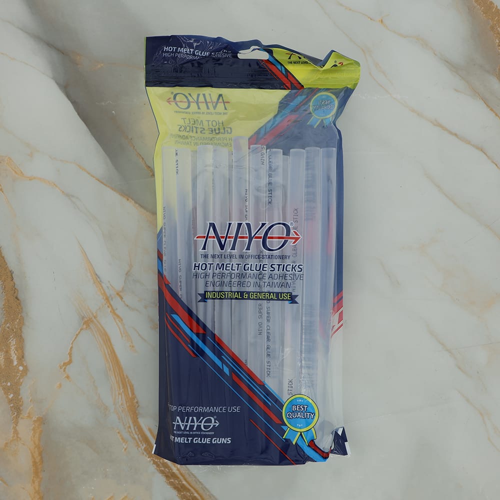 Niyo Professional 11mm Hot Melt Adhesive Glue Sticks (21.5cm) – Pack Of 36 - 1 - Furxotic