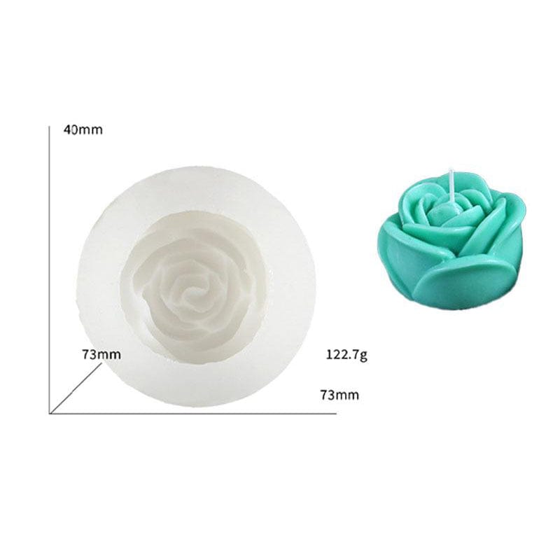 3D Realistic Rose Candle Handmade Mould - 1 - Furxotic