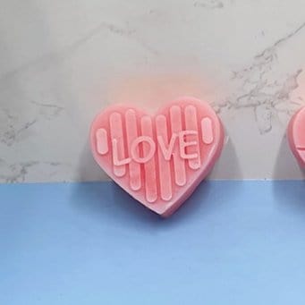 Heart & Love Text Candle & Soap Handmade Mould - 2 - Furxotic