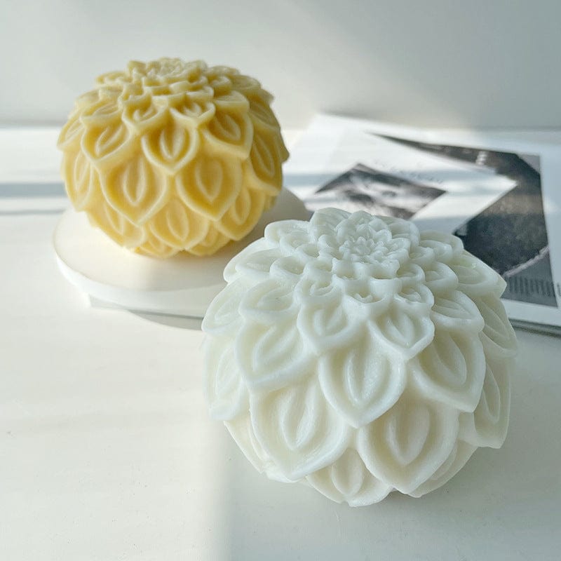 Lotus Ball Candle Handmade Mould - 2 - Furxotic