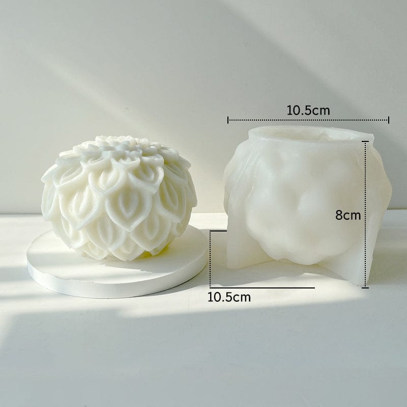 Lotus Ball Candle Handmade Mould - 1 - Furxotic