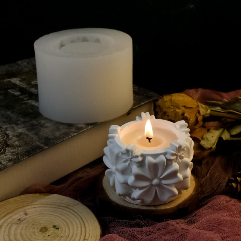 Five-Petal Candle T-light Holder Handmade Mould - 2 - Furxotic