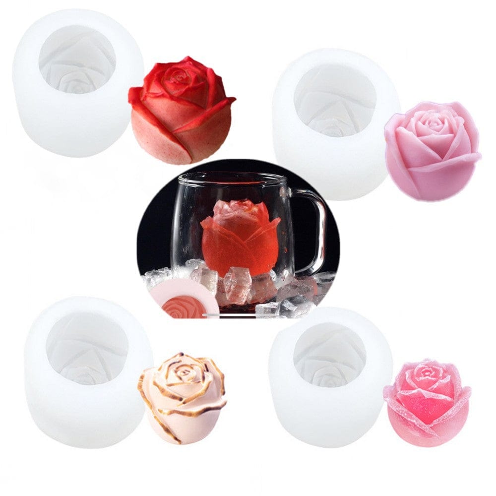 3D Rose Flower Candle Handmade Mould - 2 - Furxotic