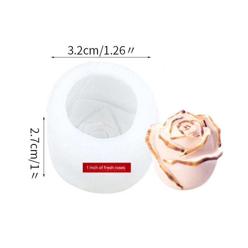 3D Rose Flower Candle Handmade Mould - 1 - Furxotic