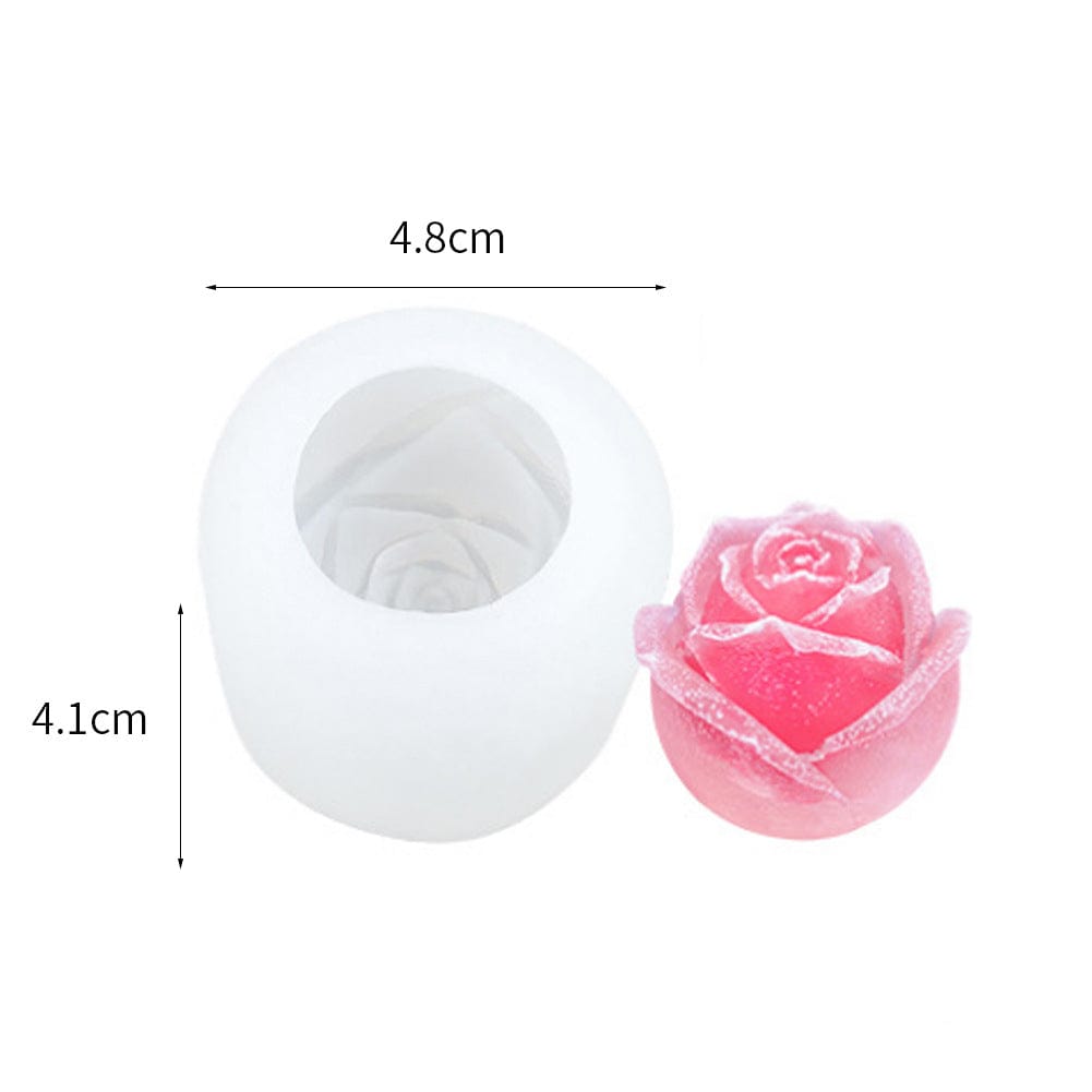 3D Rose Flower Candle Handmade Mould - 1 - Furxotic