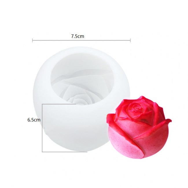 Rose Bud Flower Candle Handmade Mould - 1 - Furxotic