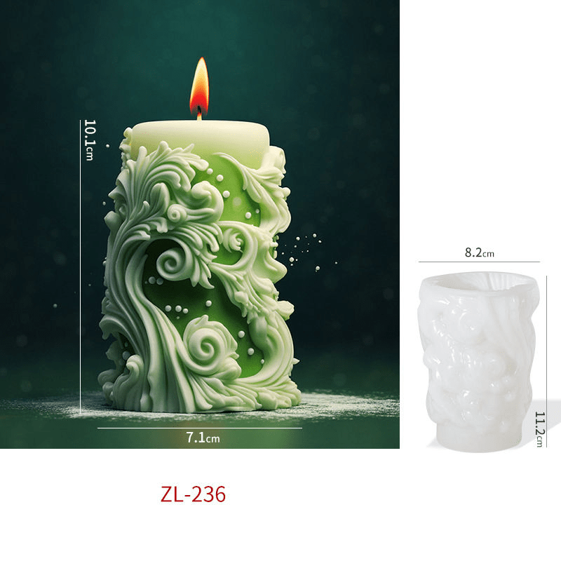 Irregular Wave Pillar Candle Handmade Mould - 1 - Furxotic
