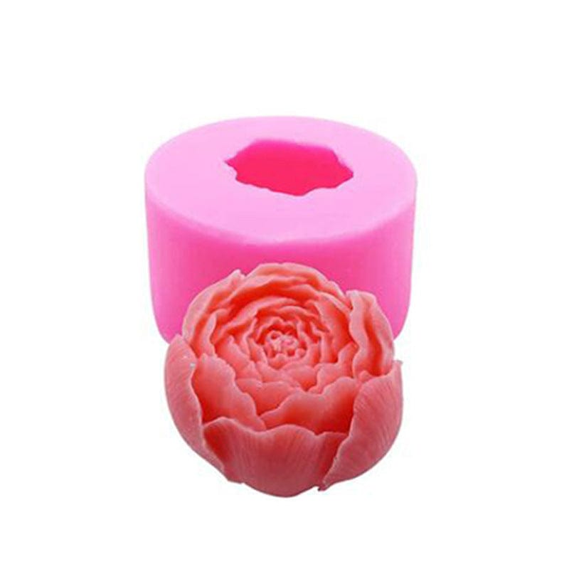 3D Peony Flower Candle Handmade Mould - 1 - Furxotic