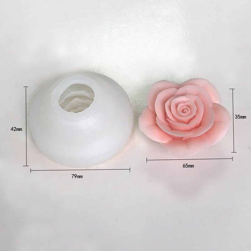 3D Rose Candle Handmade Mould - 1 - Furxotic