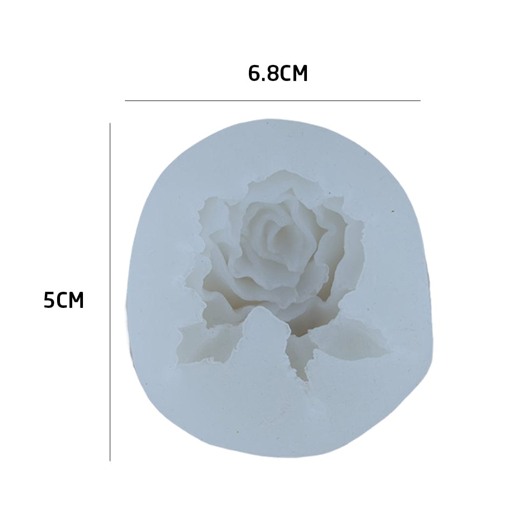 3D Rose Flower Candle Handmade Mould - 1 - Furxotic