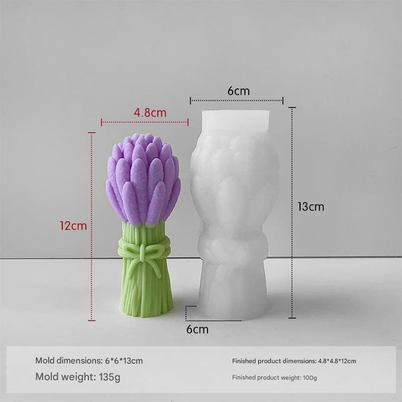 3D Tulip Flower Bouquet Candle Handmade Mould - 1 - Furxotic