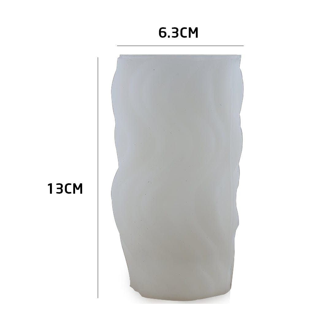 Vertical Wave Pillar Candle Handmade Mould - 1 - Furxotic