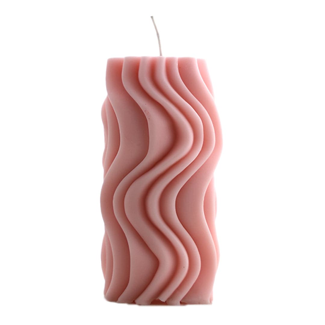 Vertical Wave Pillar Candle Handmade Mould - 2 - Furxotic