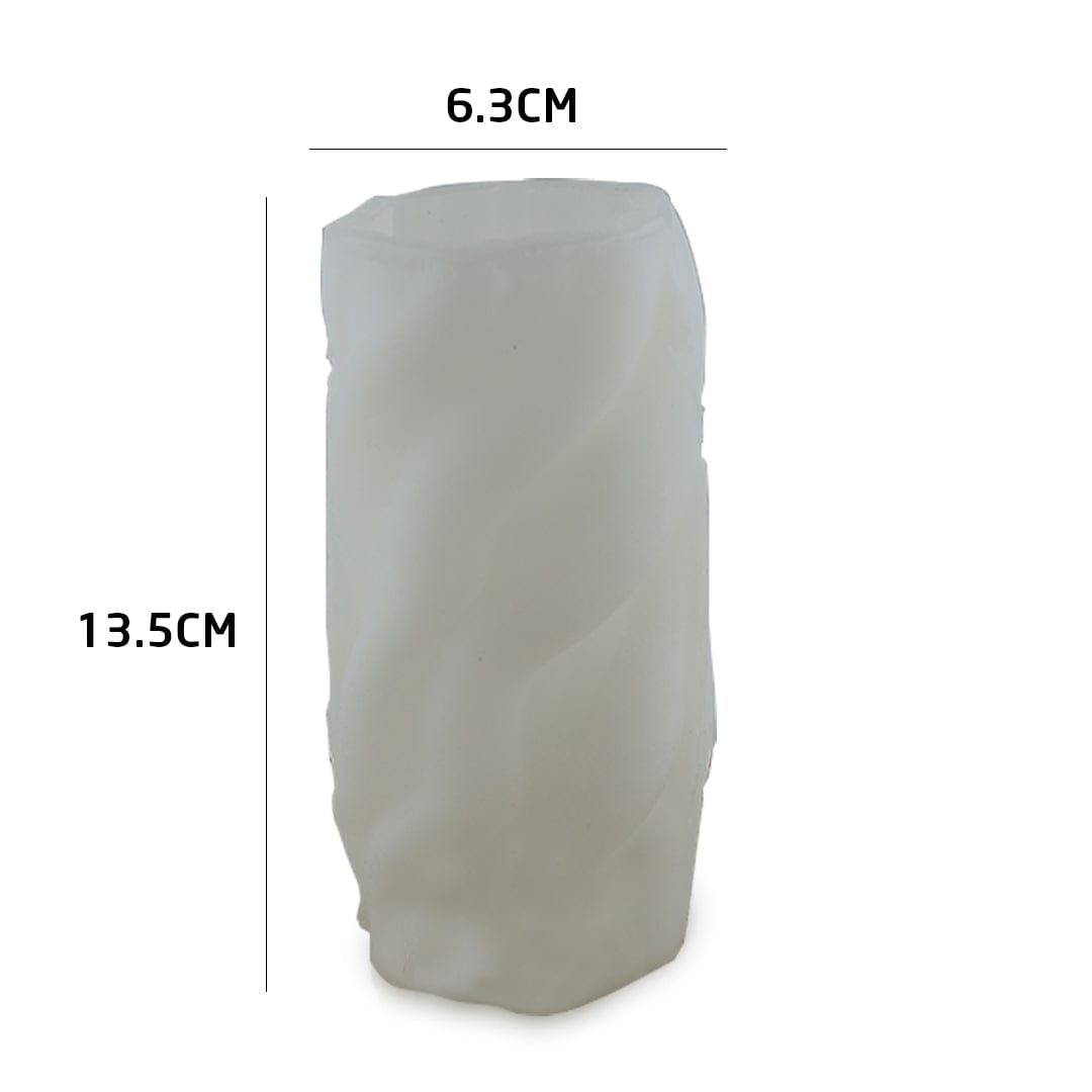3D Cylinder Twisted Candle Handmade Mould - 1 - Furxotic