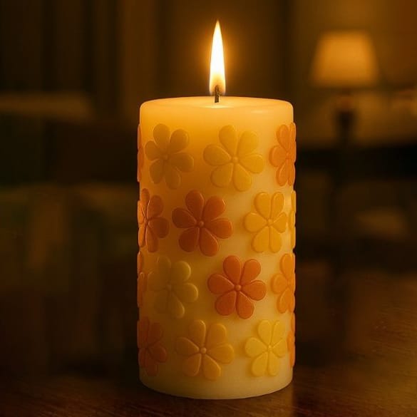 Flat Petals Candle Mould - 2 - Furxotic