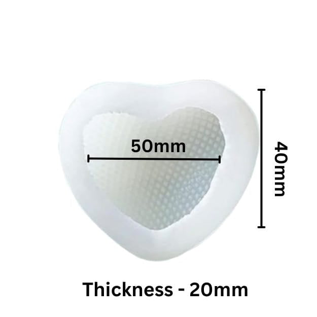 Chequered Heart Soap Candle Mould - 1 - Furxotic