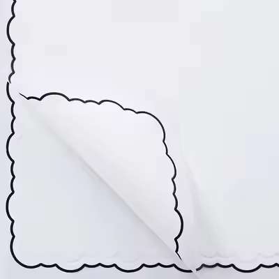 Wrapping Sheets Cloud Border (White- 20 Sheets)