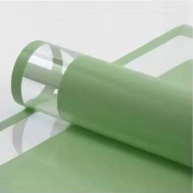 Wrapping Sheets Transparent Box Border (Pastel Green- 20 Sheets)