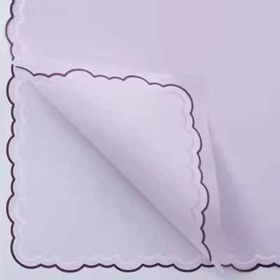 Wrapping Sheets Cloud Border (Purple- 20 Sheets)