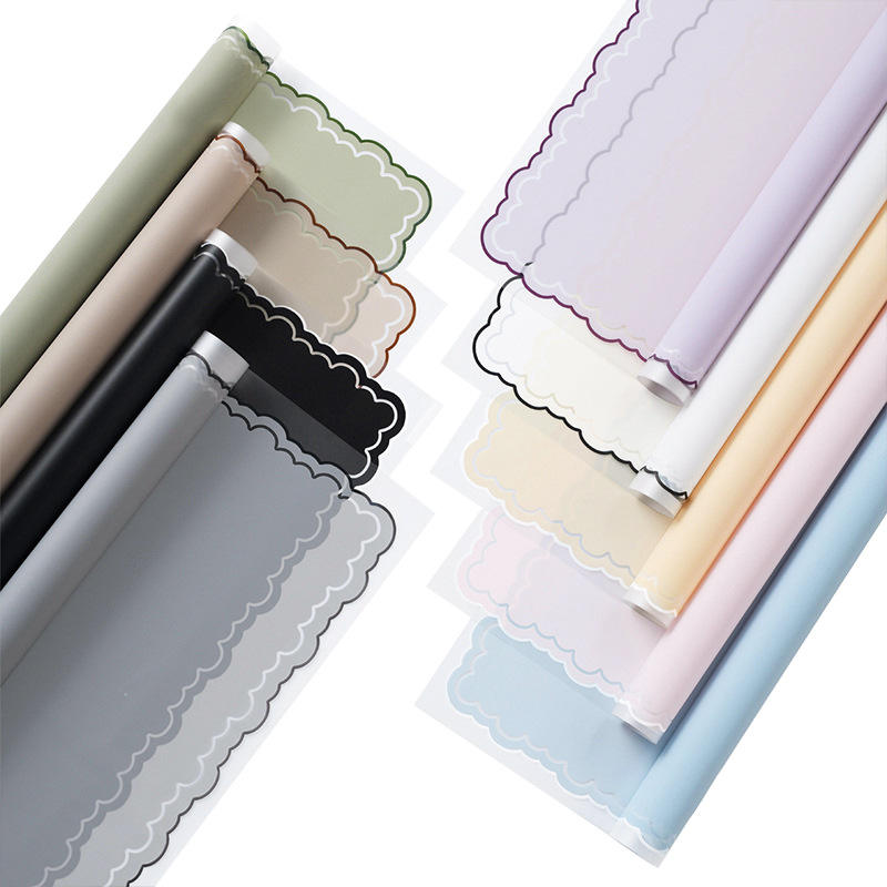 Wrapping Sheets Cloud Border (Purple- 20 Sheets)