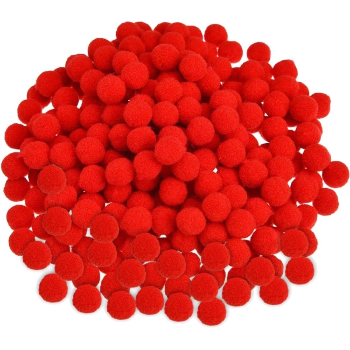 Pompom Balls - Red- 2 cm - 100 Pieces