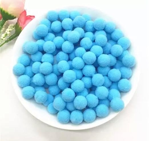 Pompom Balls - Sky Blue- 2 cm - 100 Pieces