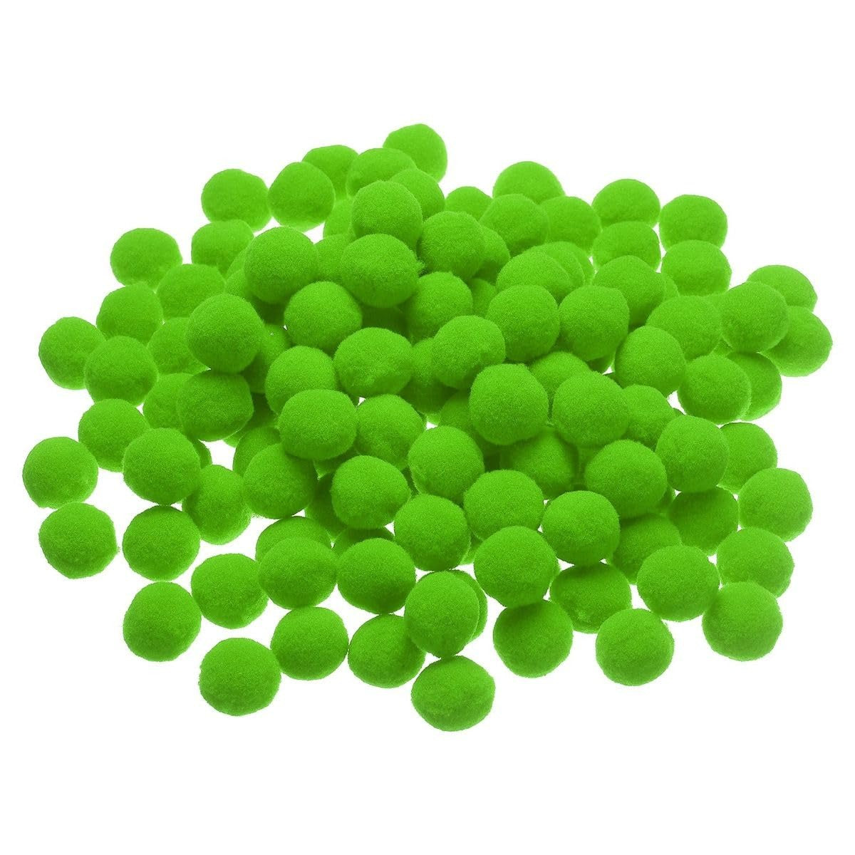Pompom Balls - Green- 2 cm - 100 Pieces